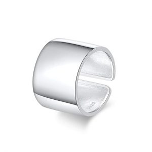 Silbertale  925 Sterling Silver Adjustable Open Finger Ring